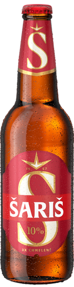 &Scaron;ARI&Scaron; 10 %, svetl&eacute; v&yacute;čapn&eacute; pivo