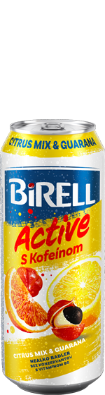 Birell Active Citrus mix & Guarana s kofeínom